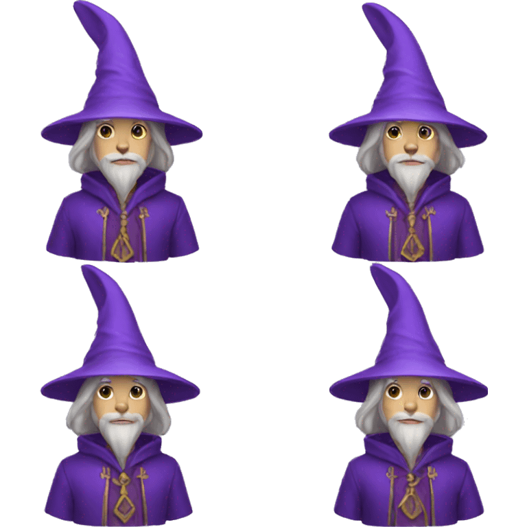 rabbit wizard purple clothes emoji