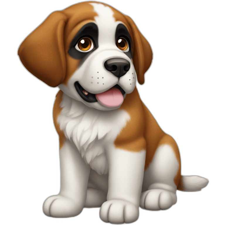 St. Bernard puppy emoji