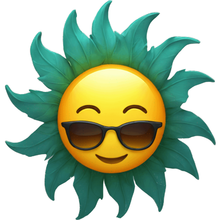 sun with sunglasses emoji