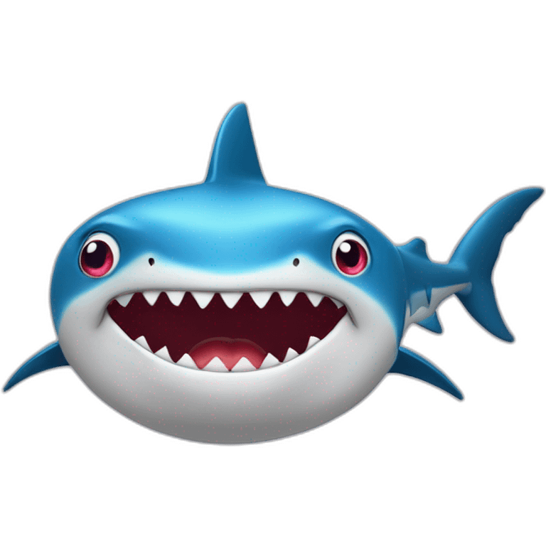 Requin avec cœur dans les yeux emoji