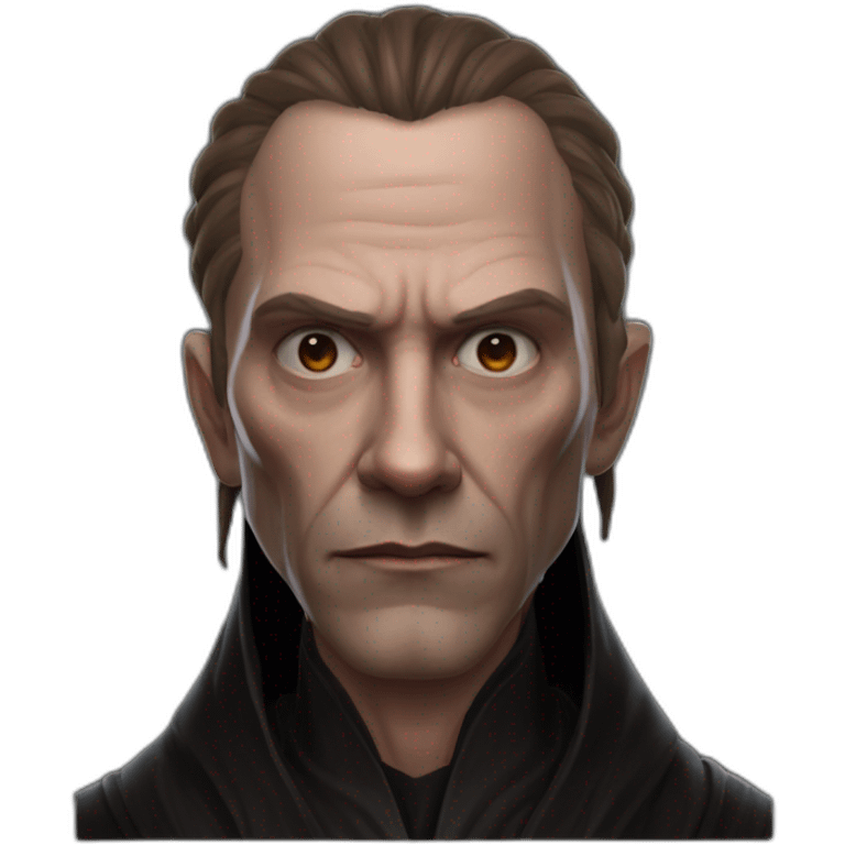 hyperrealist sith jedi in world of warcraft without facial hair emoji