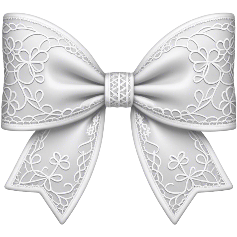 A lace bow emoji