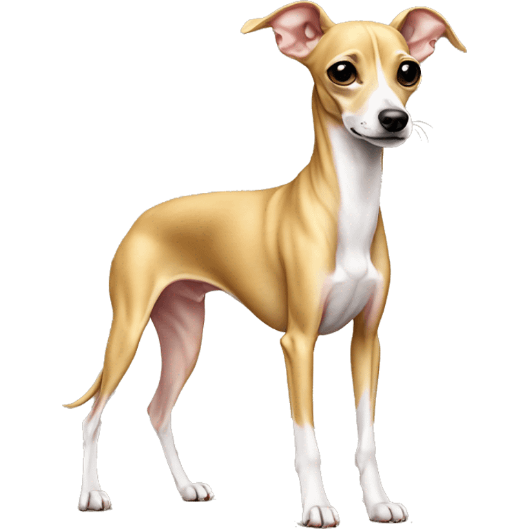 full body all golden italian greyhound chihuahua emoji