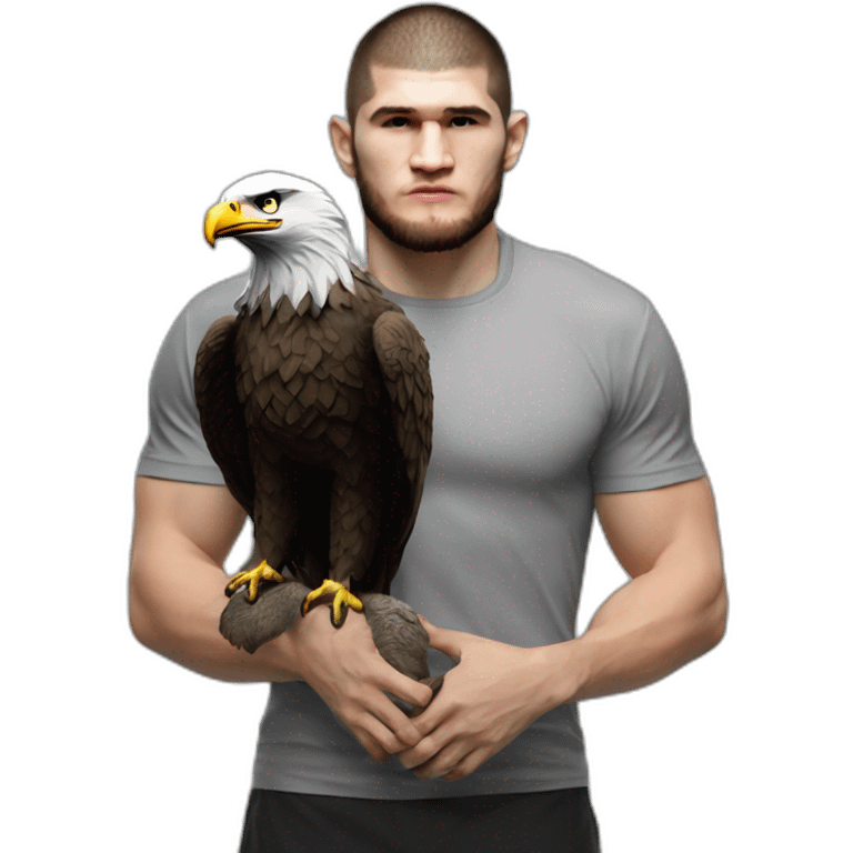 Khabib nurmagomedov with eagle emoji