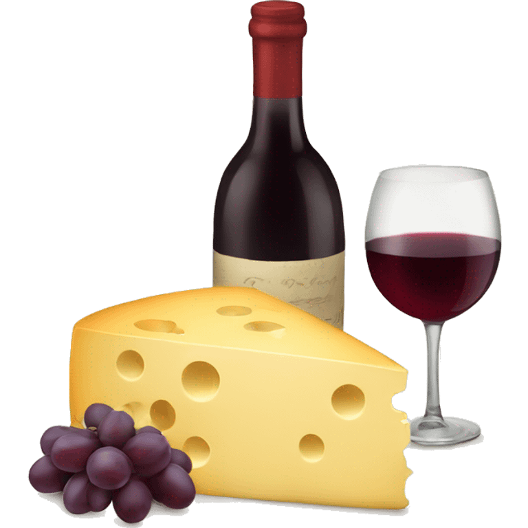 cheese and wine emoji