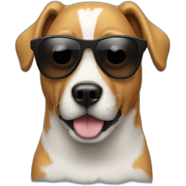 Dog with sunglasses  emoji