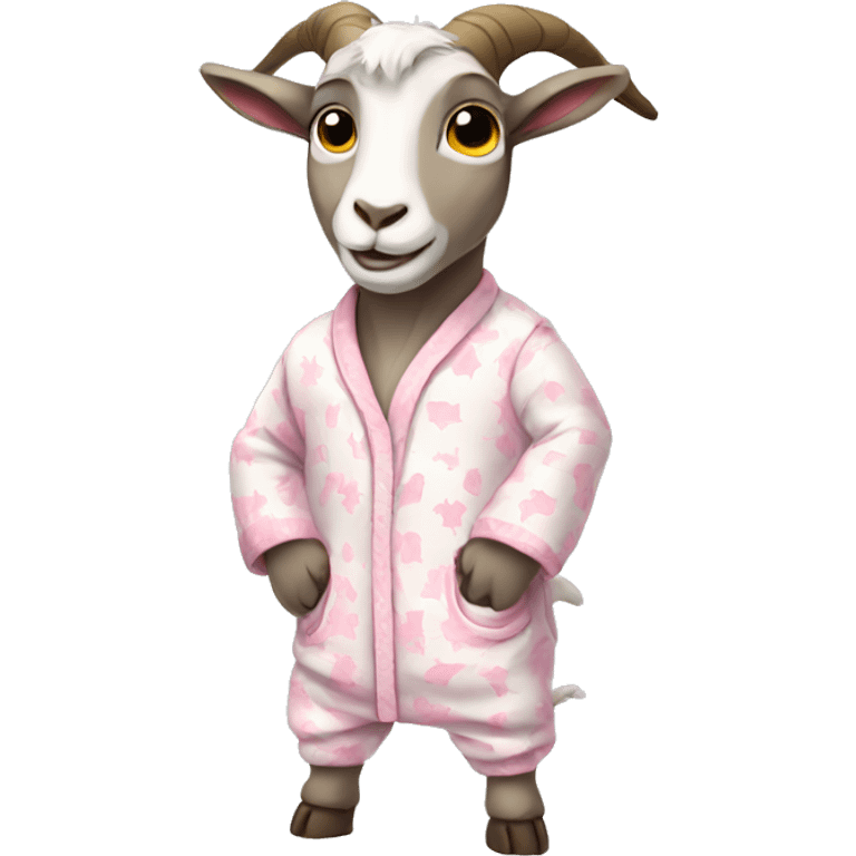 Goat wearing pjs emoji