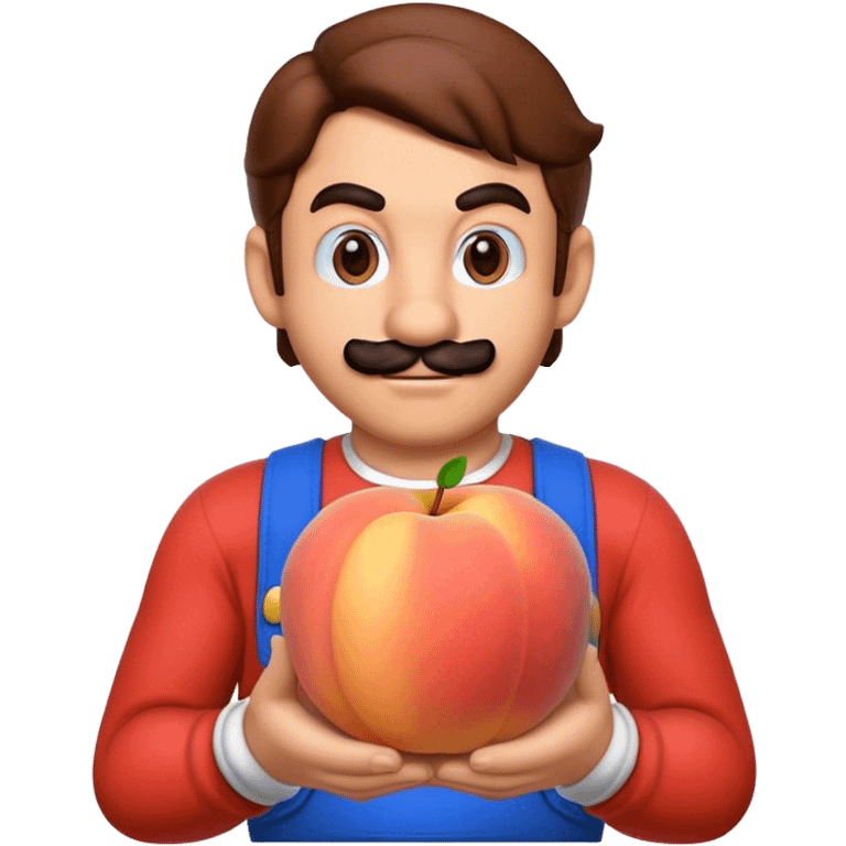 Peach with mario emoji