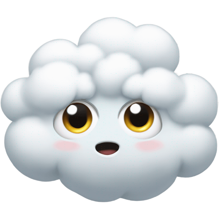 Cloud with eyes emoji