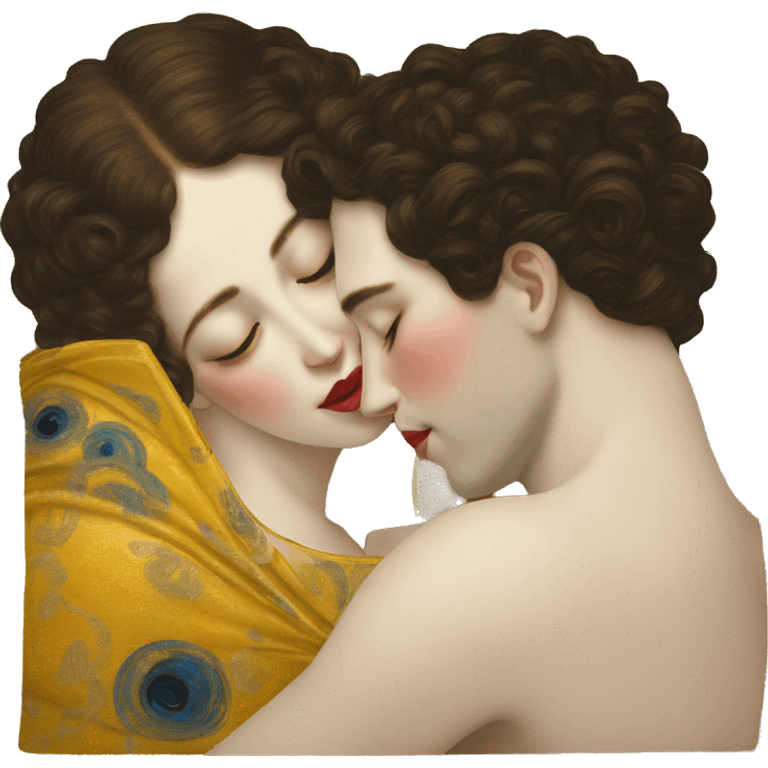 The kiss (Klimt) emoji