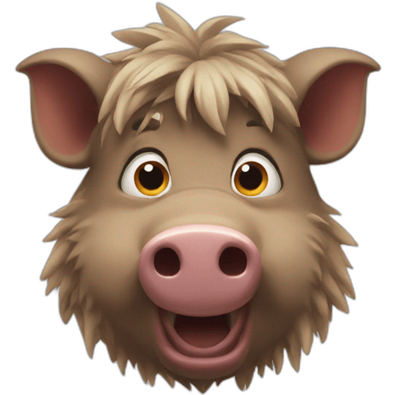 surprised boar emoji