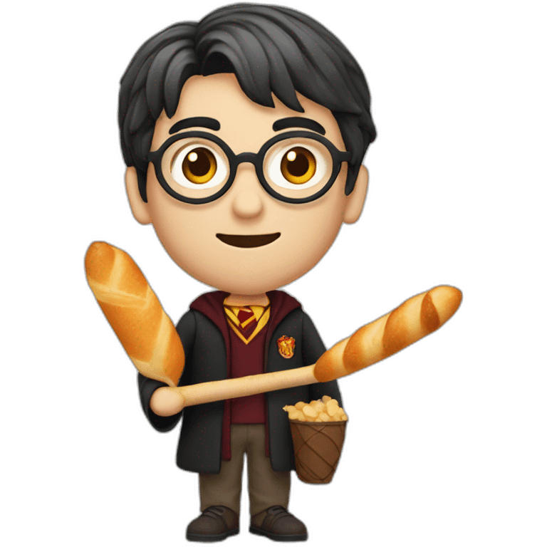 harry potter avec sa baguette emoji