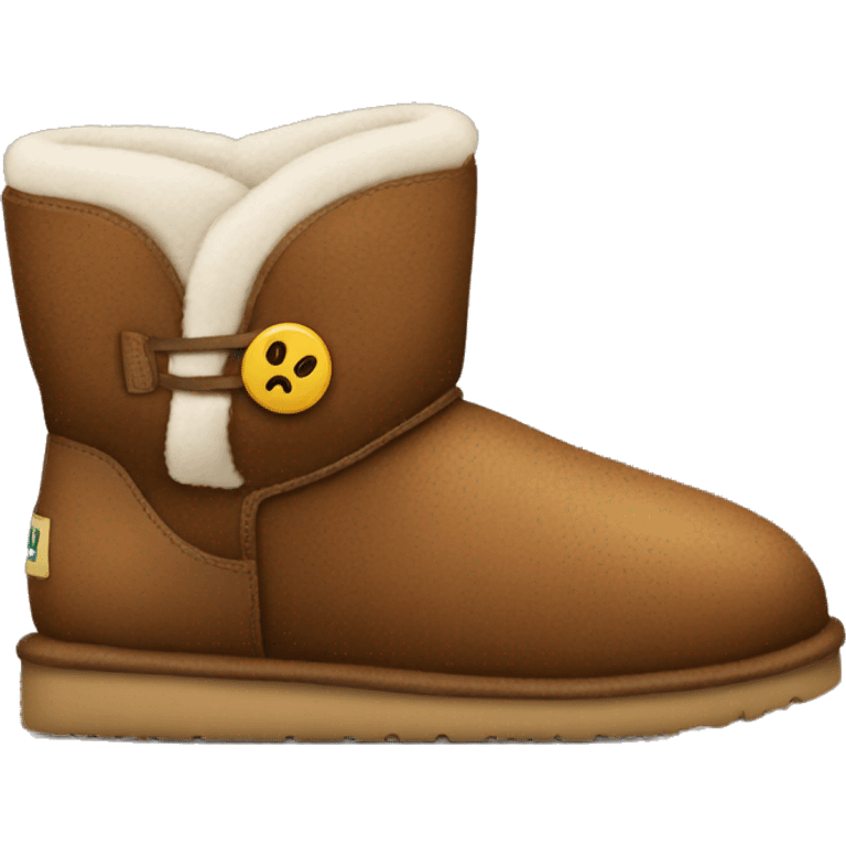 cozy brown uggs emoji