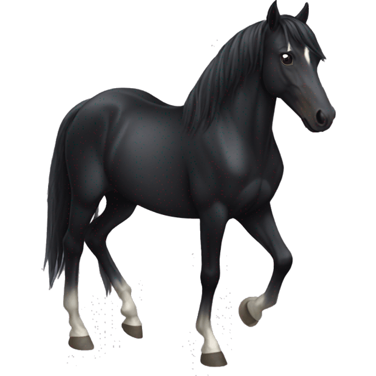 Black horse emoji