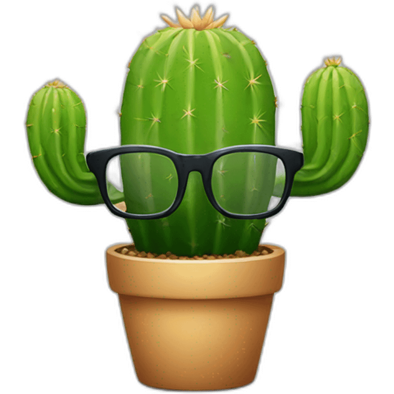 cactus-with-eye-glass emoji