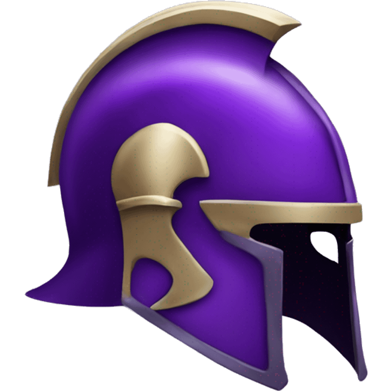 Purple gladiator helmet  emoji