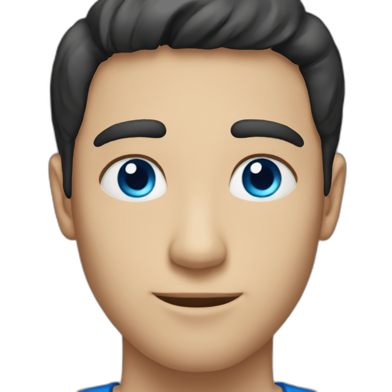 Men-with-blue-eyes-and-short-black-hair emoji