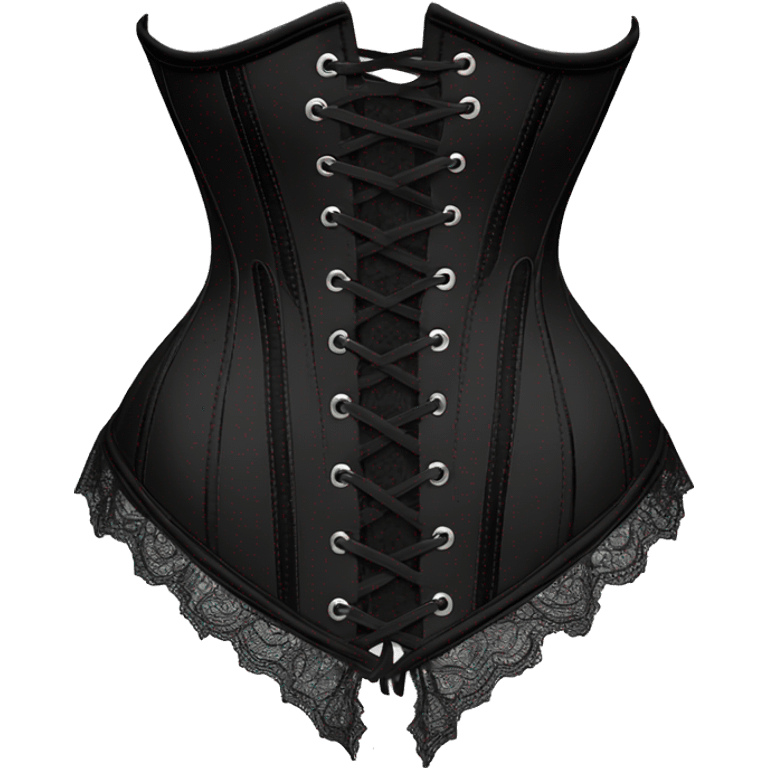 lace corset black emoji