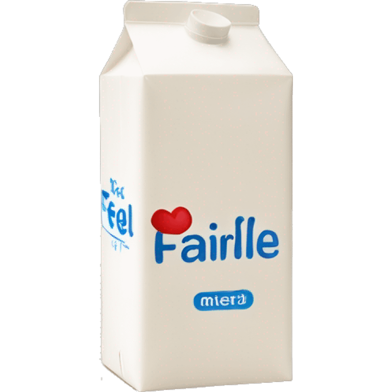 fairlife milk carton saying feel better  emoji