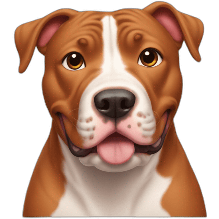 Clifford the big red pit bull emoji