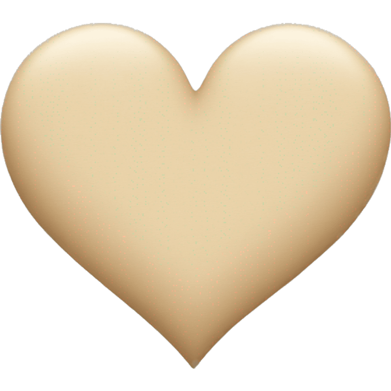 Beige heart emoji