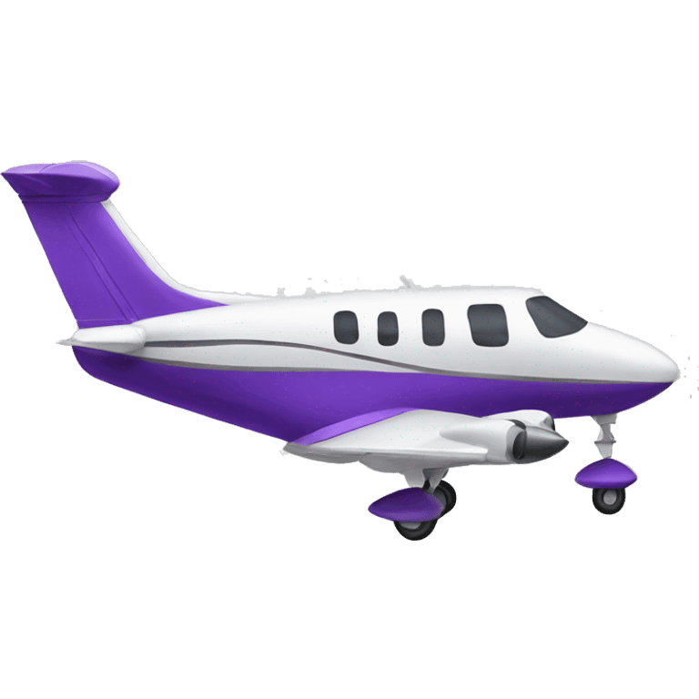 Violet private plane emoji