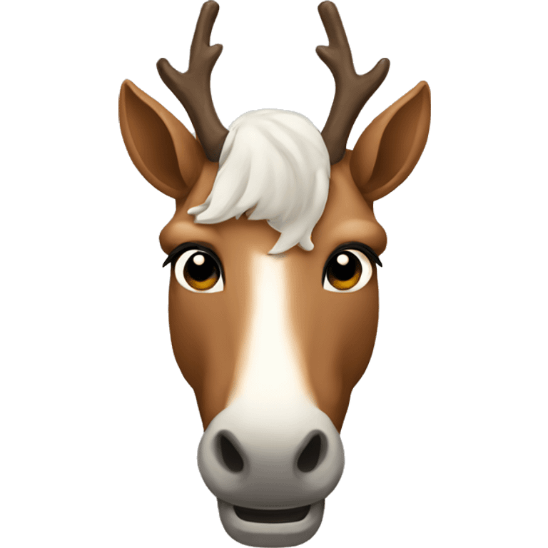 Horse reindeer emoji