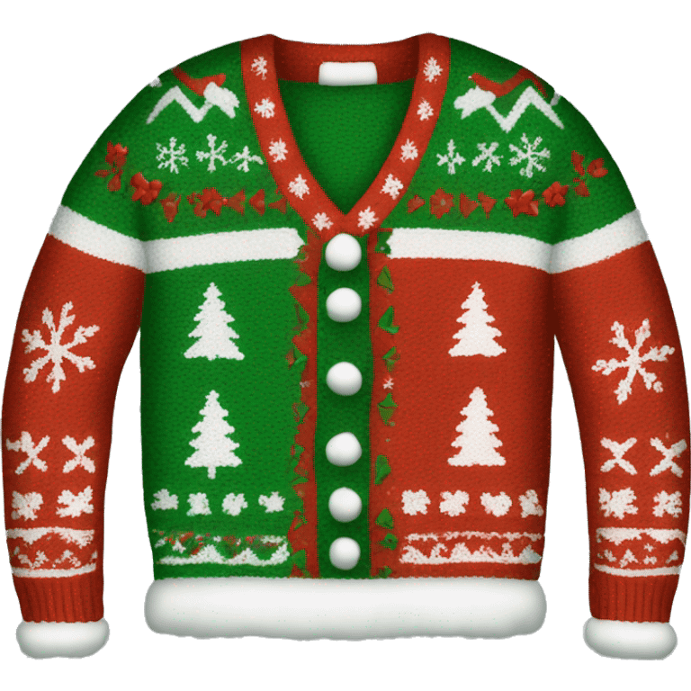 Ugly Christmas sweater  emoji