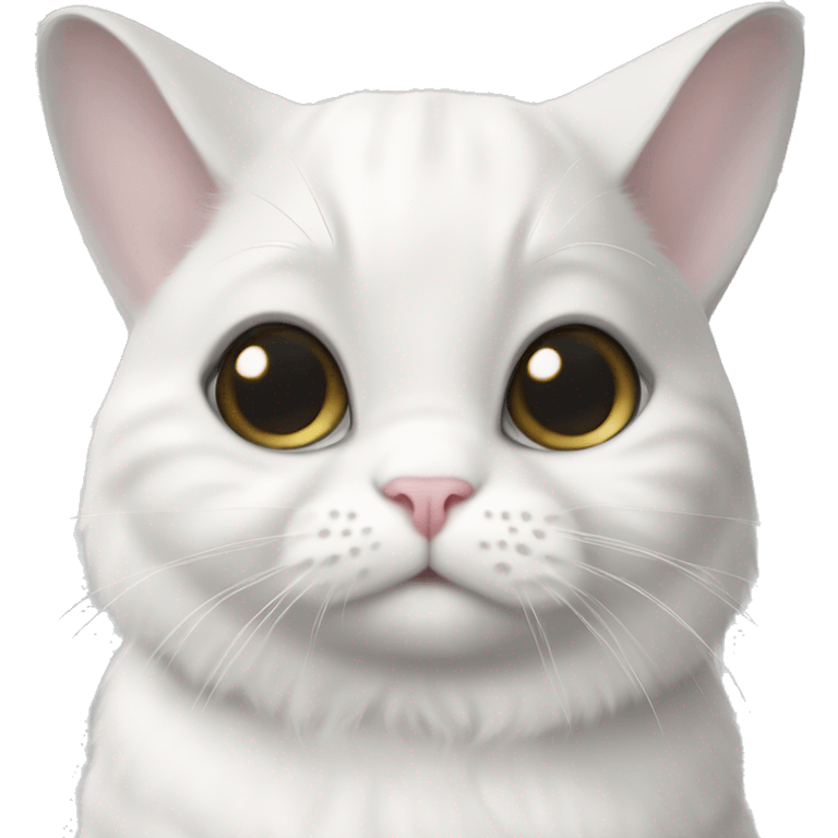 white cat breed scottish silver chinchilla lop-eared emoji