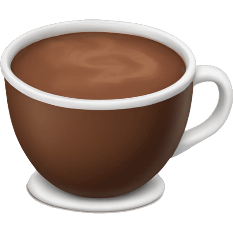 Brown mug hot chocolate emoji