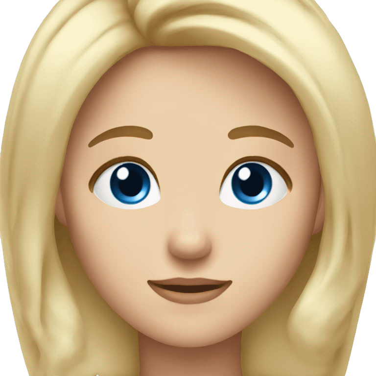 Emoji blonde with blue eyes and brunette with brown eyes emoji