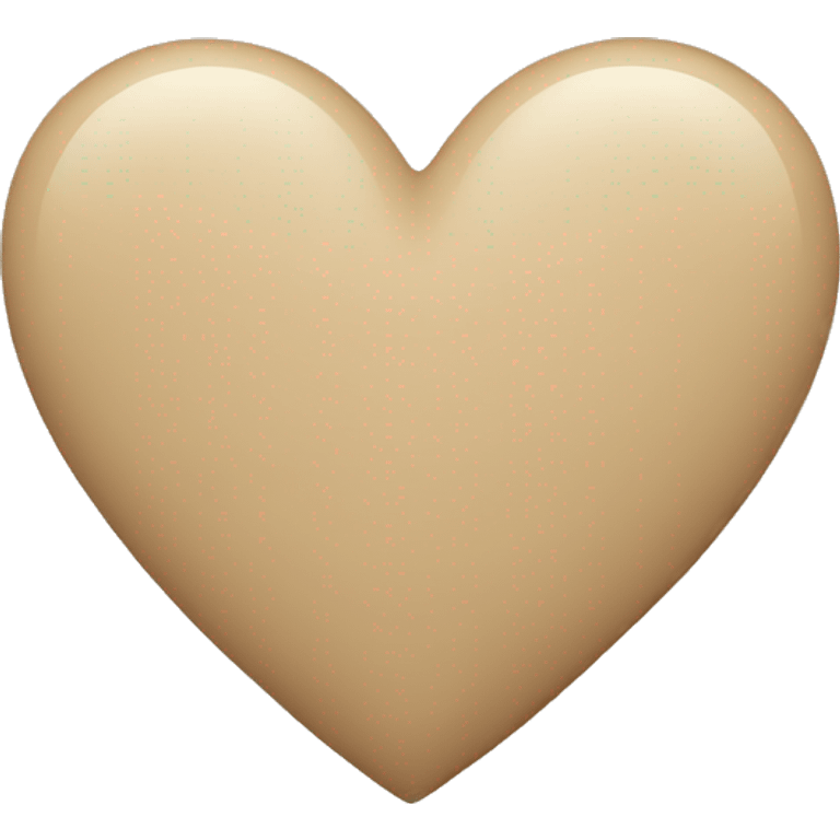 beige heart  emoji