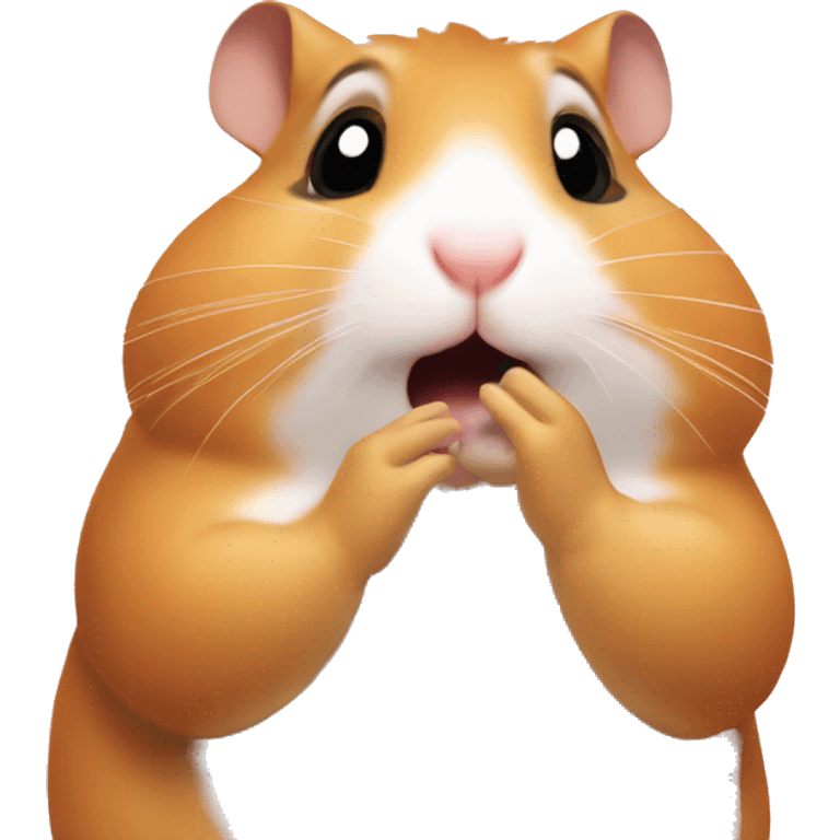 Hamster blowing kisses  emoji