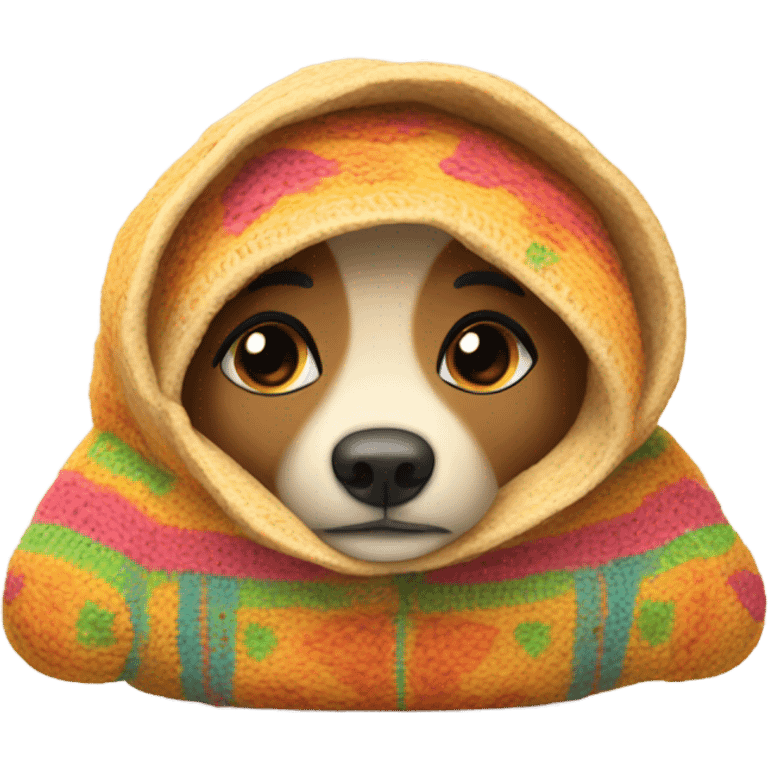 Tortilla with a sweater emoji