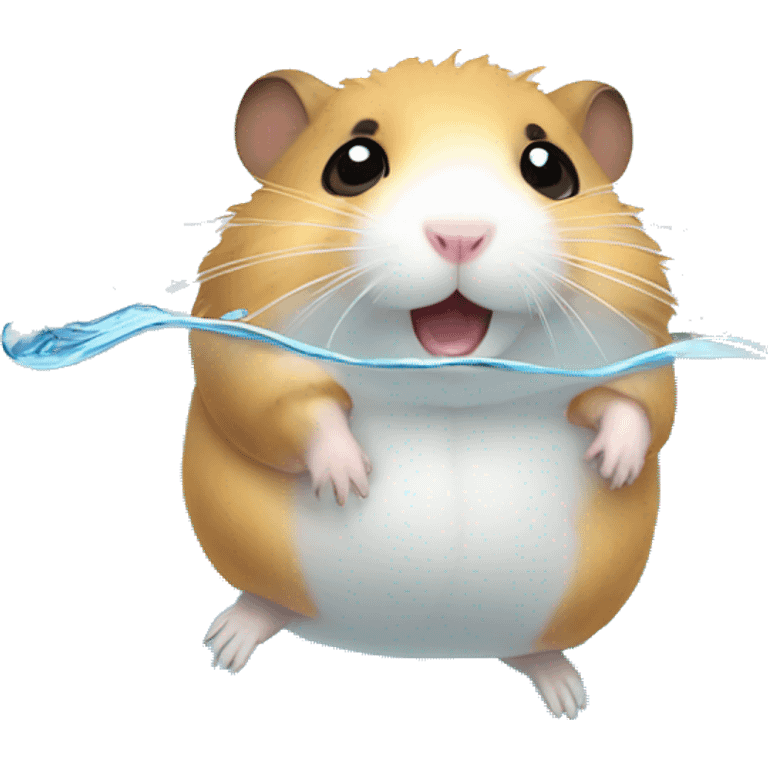 hamster in a water bubble emoji