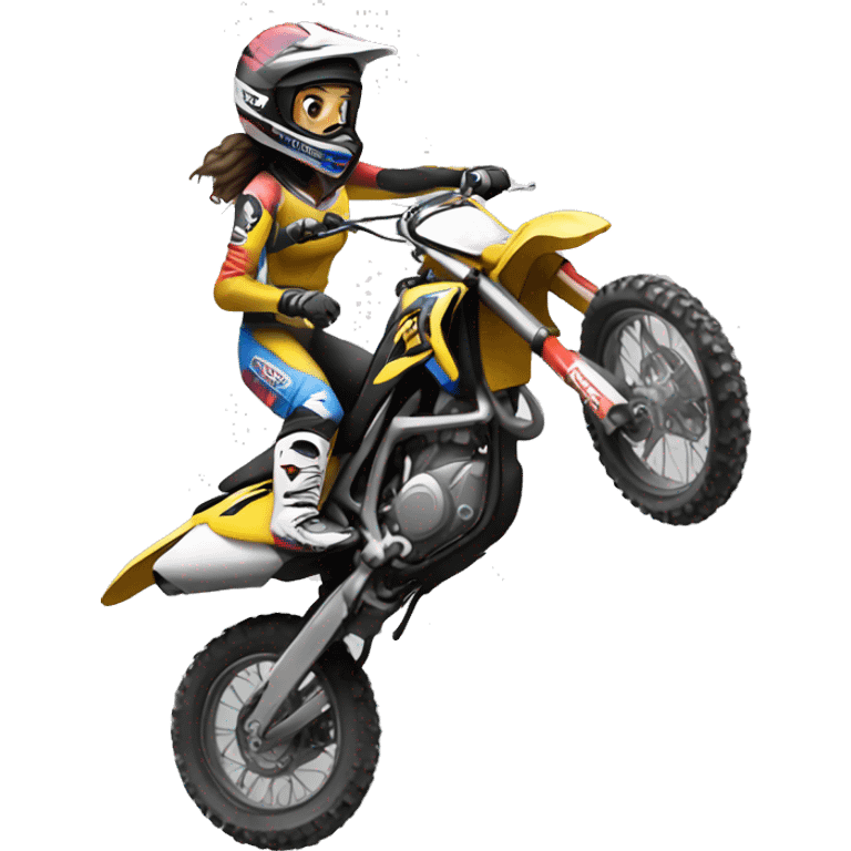 motocross women emoji