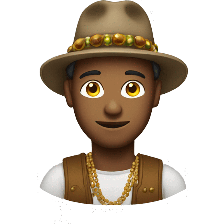 Man With bead and hat  emoji