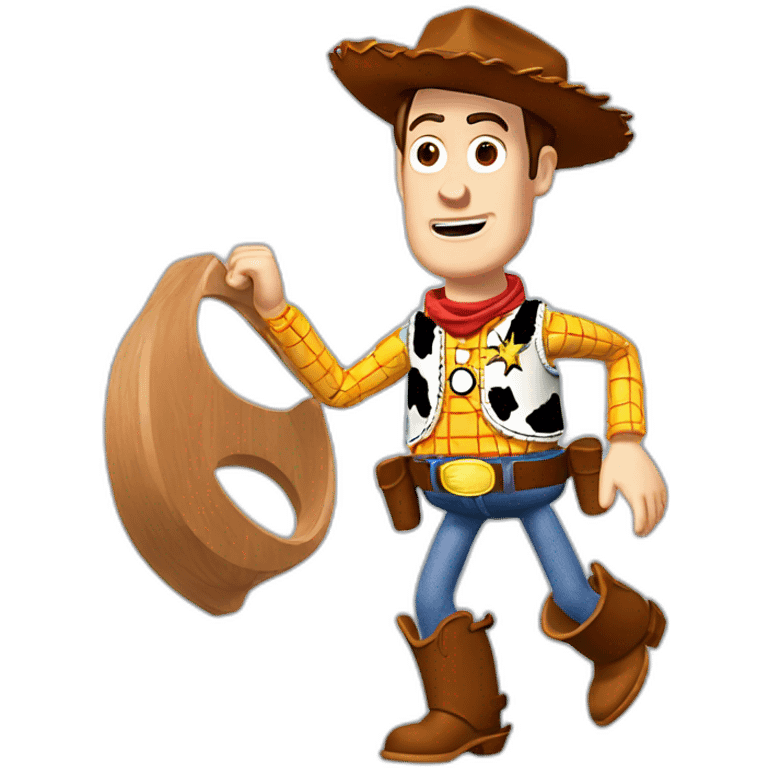 Woody toy story fighting emoji