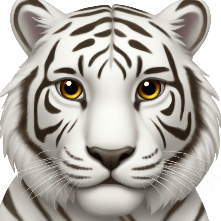 White tiger emoji