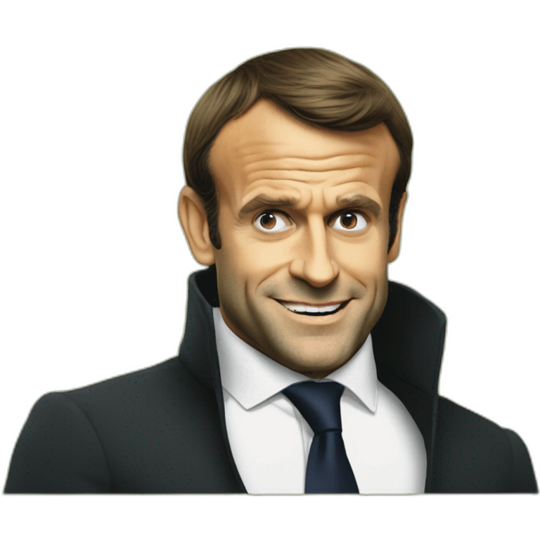 emmanuel macron shrek face emoji