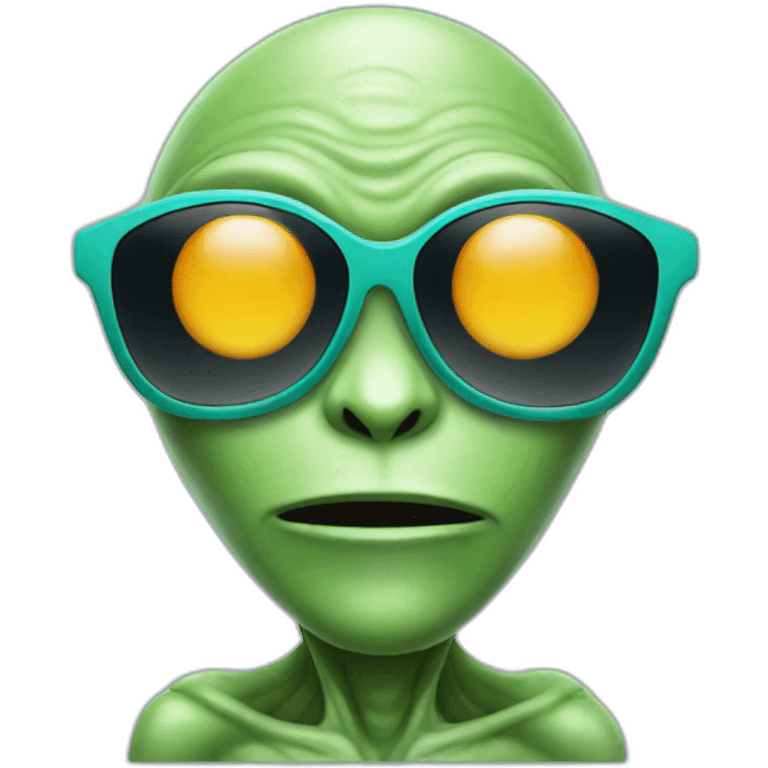 alien with sunglasses emoji