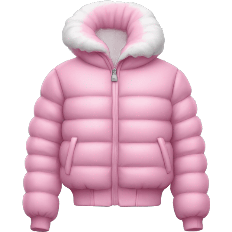 Pink puff jacket emoji