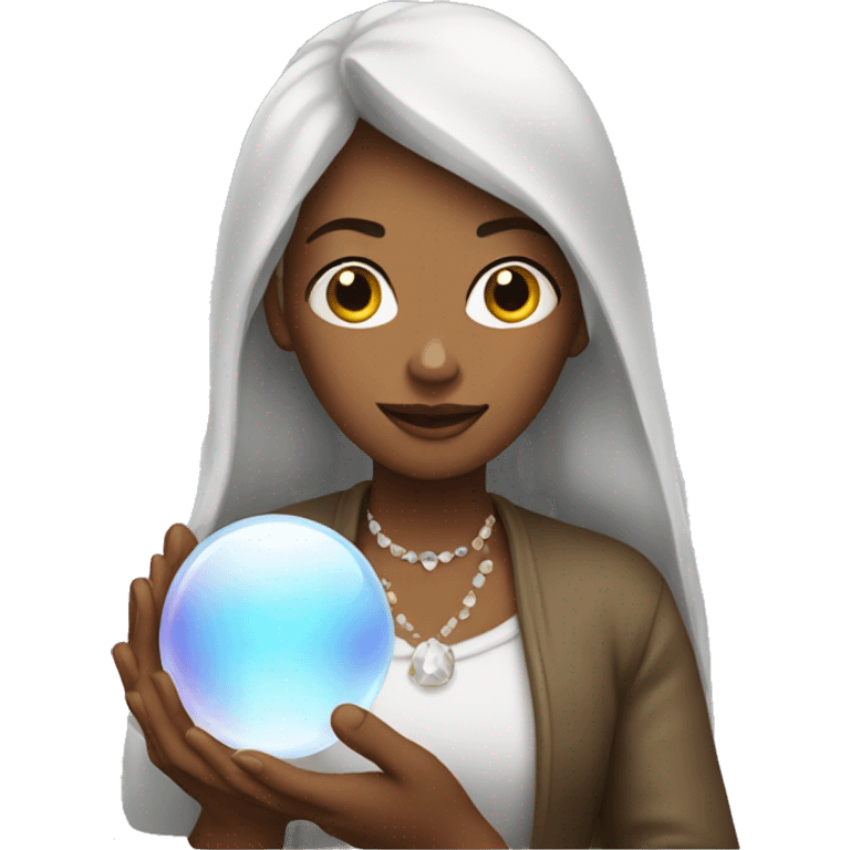 Woman with crystal ball emoji