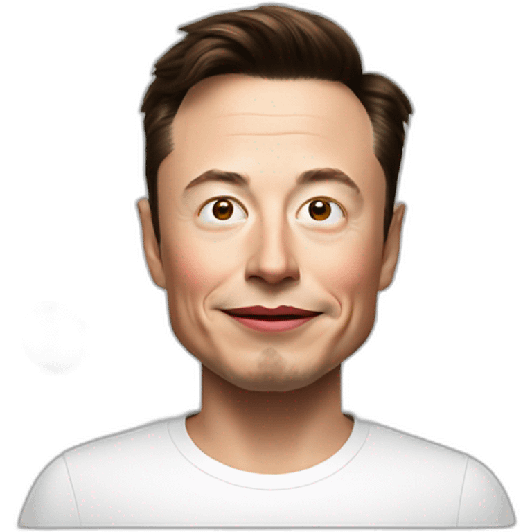 elon musk with red nose emoji