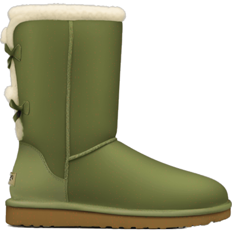 Khaki green Ugg boots emoji