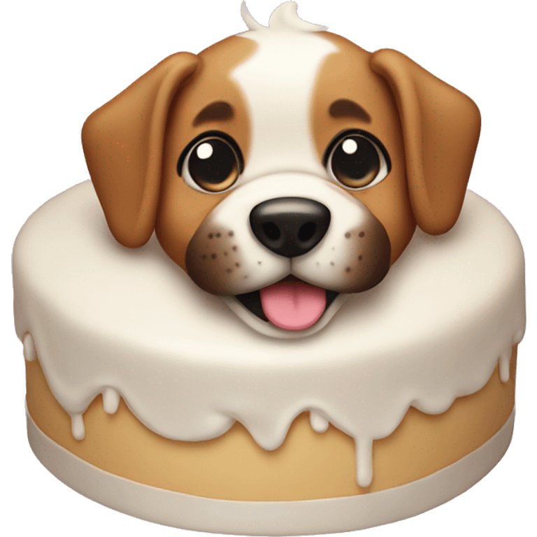 puppy CAKE emoji