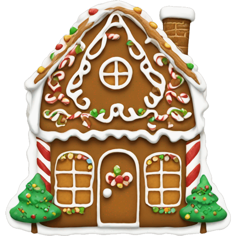 gingerbread house emoji