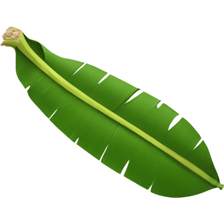 banana leaf with rice emoji