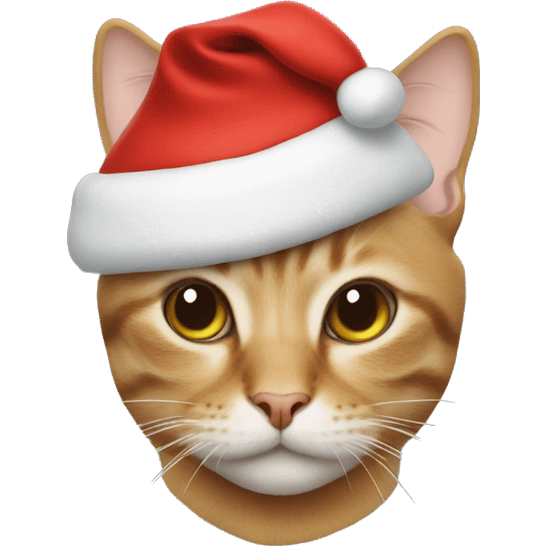 Cat with Santa hat emoji