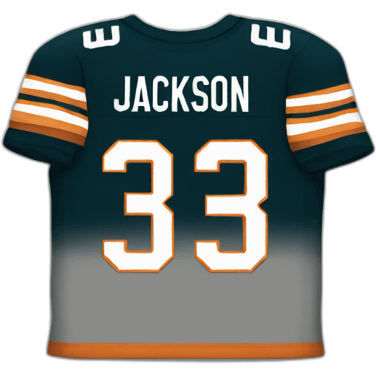 Jersey with Jackson name number 3 emoji